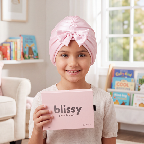 Blissy Junior Bow Bonnet - Blush