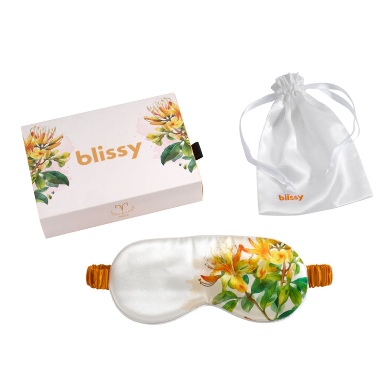 Sleep Mask - Zodiac Flower - Aries Honeysuckle