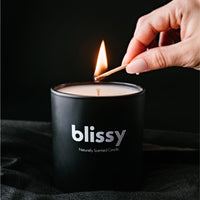 Blissy Candle - Woodsmoke & Leather