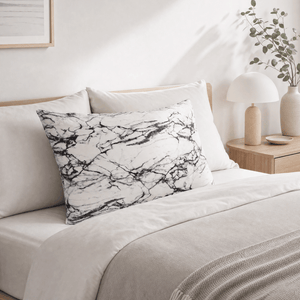 Pillowcase - Light Marble - King