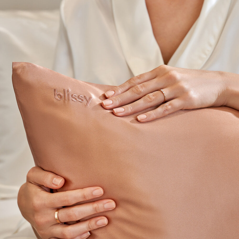 Standard Cinnamon Pillowcase – Blissy Premium Silk