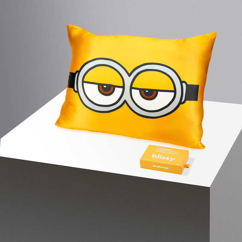 Pillowcase - Sleepyhead Minion - Queen - Blissy Queen Sleepyhead Minion Pillowcase – 22 Momme Mulberry Silk, 100% Silk
