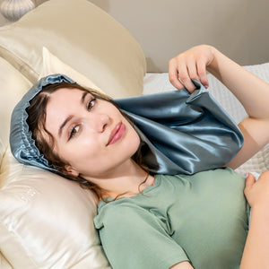 Blissy Cascade Bonnet - Ash Blue