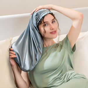 Blissy Cascade Bonnet - Ash Blue