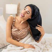 Blissy Cascade Bonnet- Black