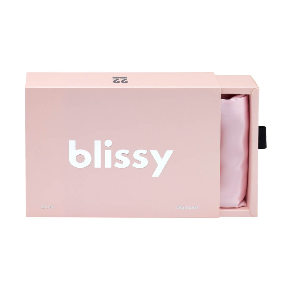 Blissy Blush Silk Pillowcase Detail – Queen