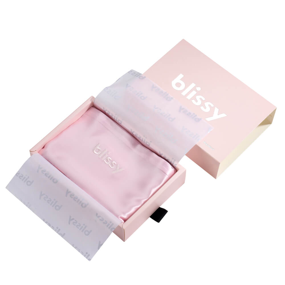 Blissy Blush Silk Pillowcase Detail – Standard