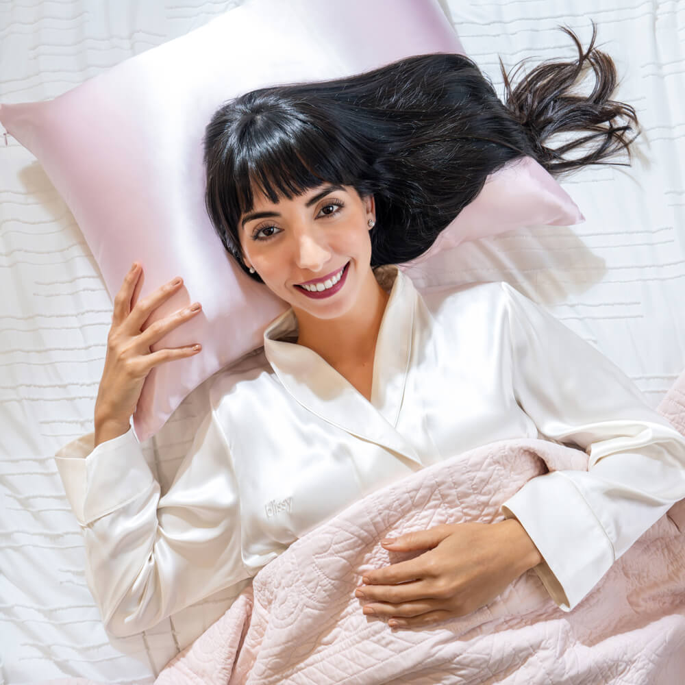 King Blush Pillowcase – Blissy Premium Silk