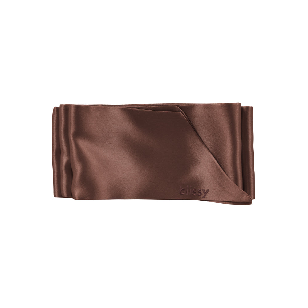 Blissy Mulberry Silk Blissy Hair Ribbon – Chocolate