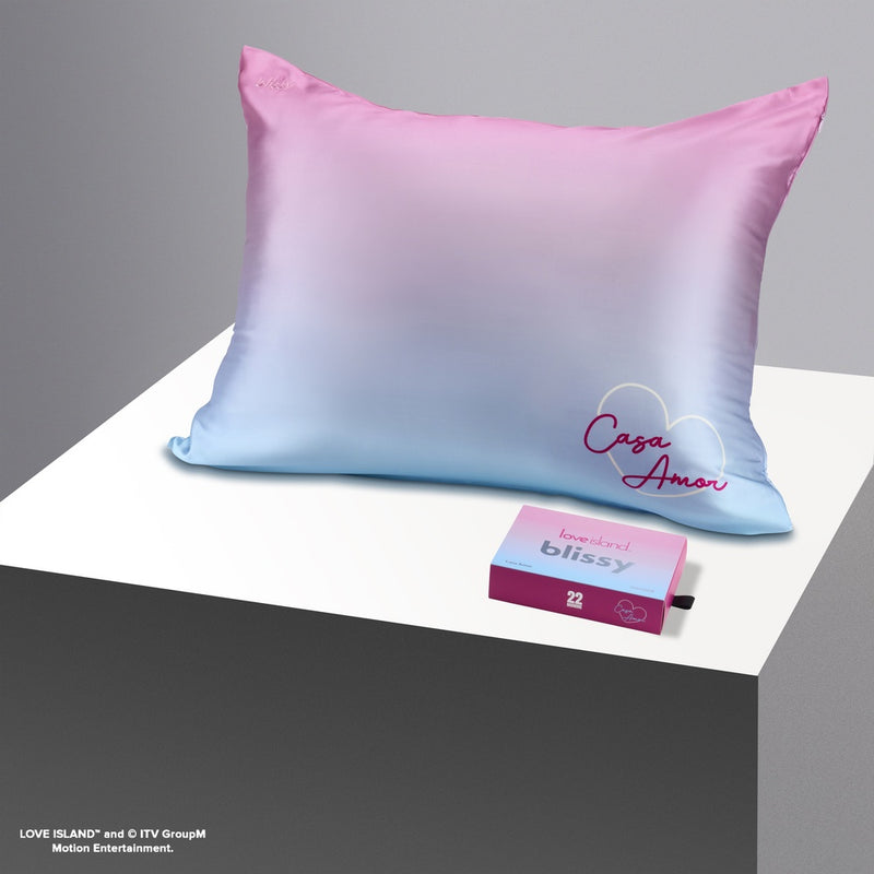 Pillowcase - Love Island™ - Casa Amor - Queen - Blissy King Love Island™ Pillowcase – 22 Momme Mulberry Silk, 100% Silk