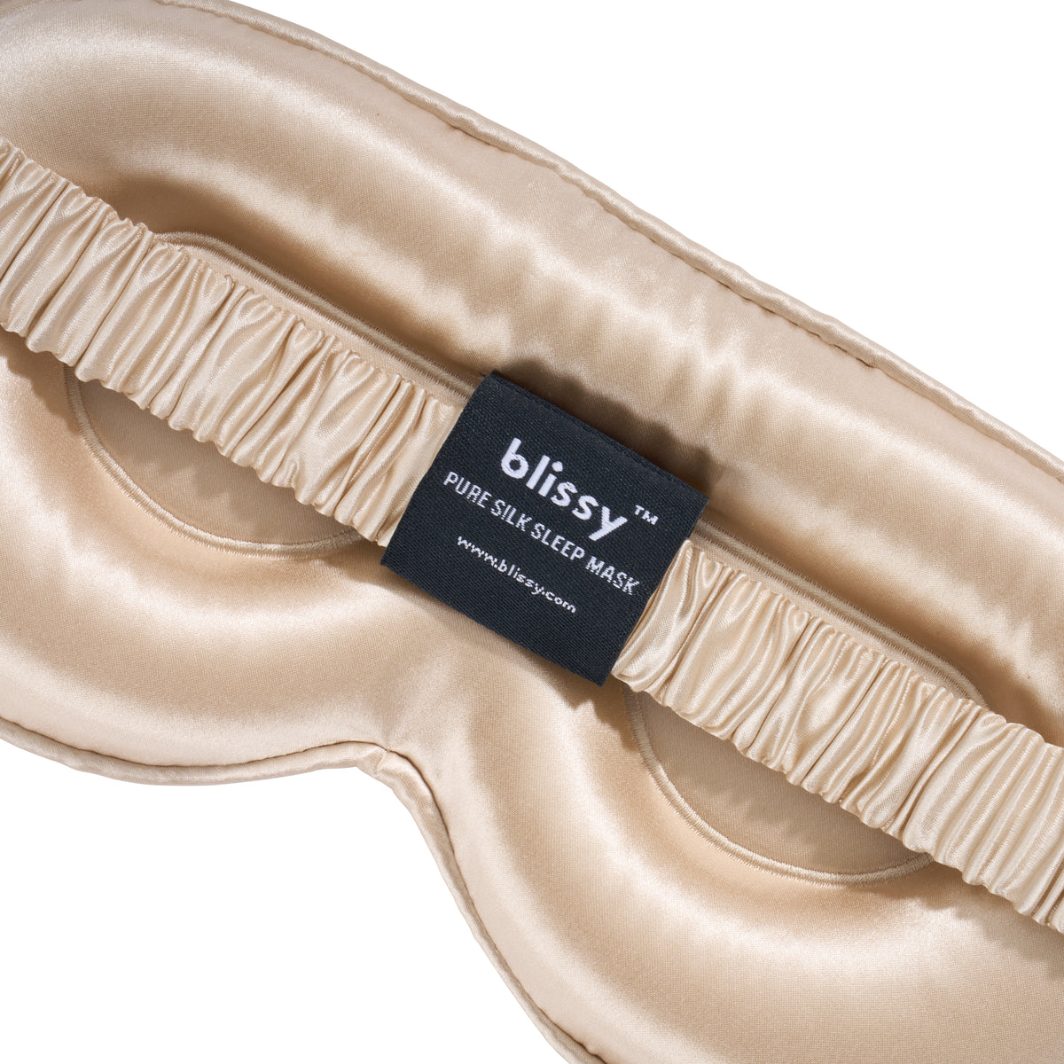 Blissy Champagne Sleep Mask Lifestyle – Mulberry Silk