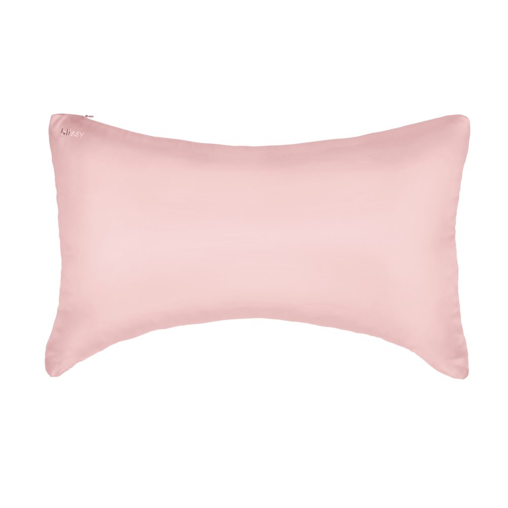 Blissy Mulberry Silk Crescent Pillowcase – Pink King