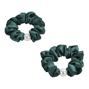 Blissy Pearl Scrunchies - Emerald