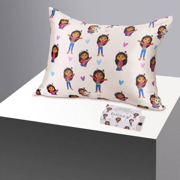 Blissy Gabby'S Pastel Hearts Pillowcase – 22 Momme Mulberry Silk, 100% Silk