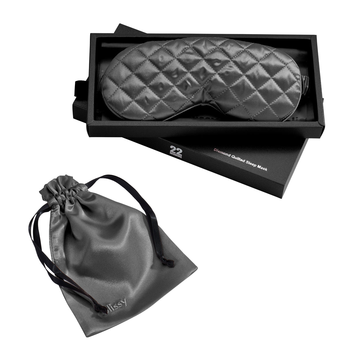 Grey Mulberry Silk Sleep Mask – Blissy
