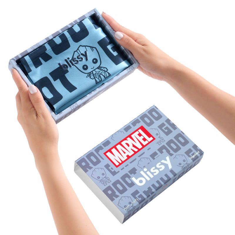 Pillowcase - Marvel™ - Blue Groot Letter Print - Queen