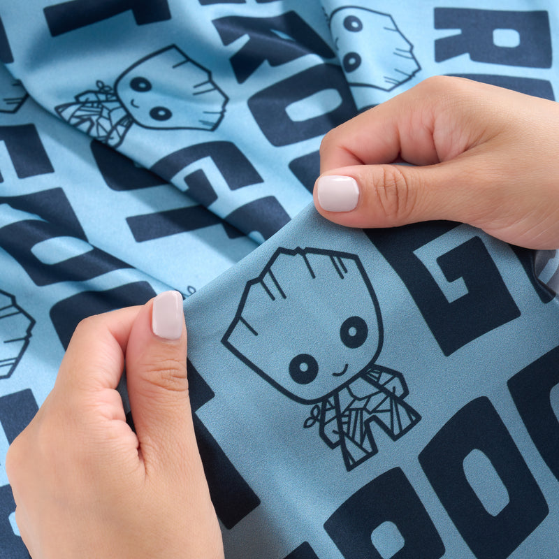 Pillowcase - Marvel™ - Blue Groot Letter Print - Queen