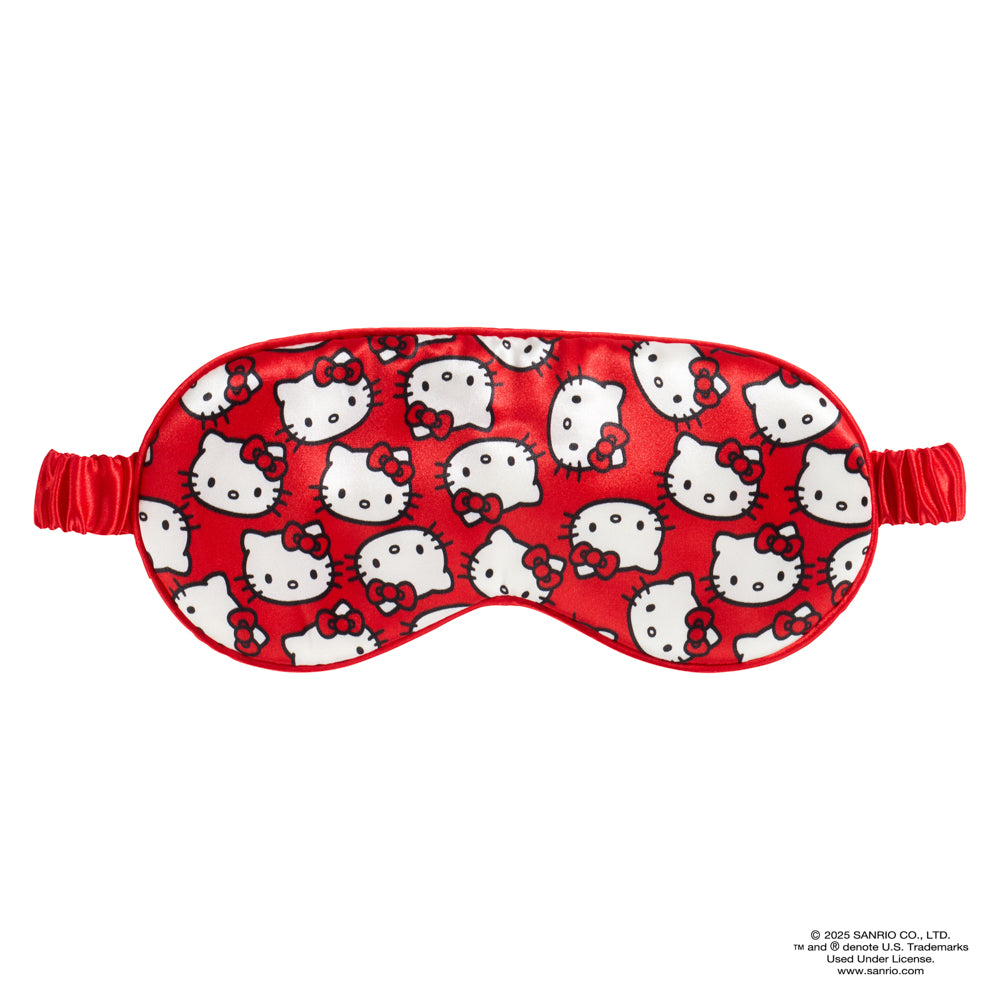 Blissy Happy Hello Kitty Silk Sleep Mask Detail –