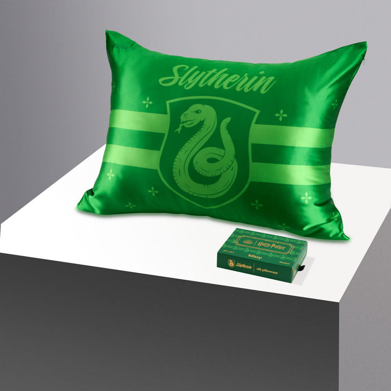 Pillowcase - Harry Potter - Slytherin™ - Queen - Blissy Blissy Silk Pillowcase Silk Harry Potter Detail –