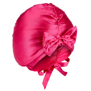 Blissy Junior Bow Bonnet - Hibiscus