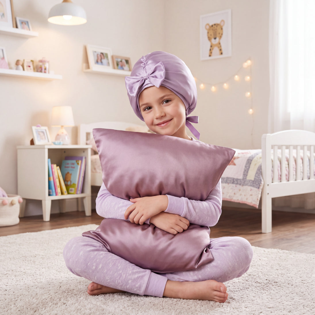 Blissy Junior Bow Bonnet - Lavender