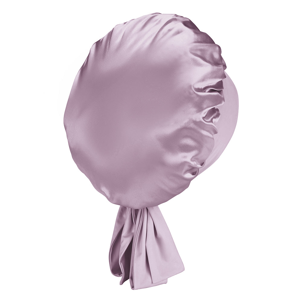Blissy Lavender Silk Blissy Bow Bonnet Detail –