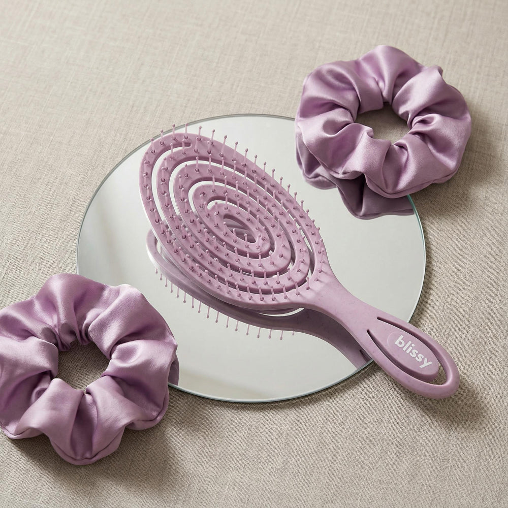 Blissy Mulberry Silk Blissy Detangling Brush – Lavender