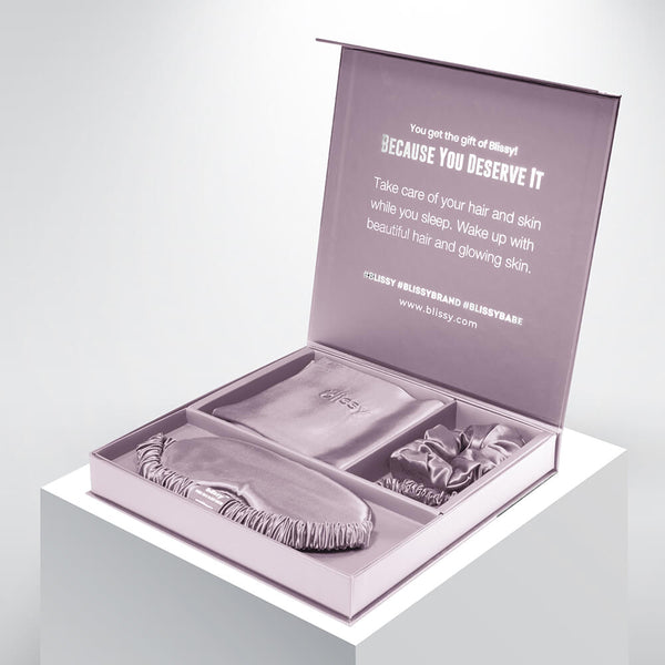 Blissy Standard Lavender Blissy Dream Set – 22 Momme Mulberry Silk, 100% Silk