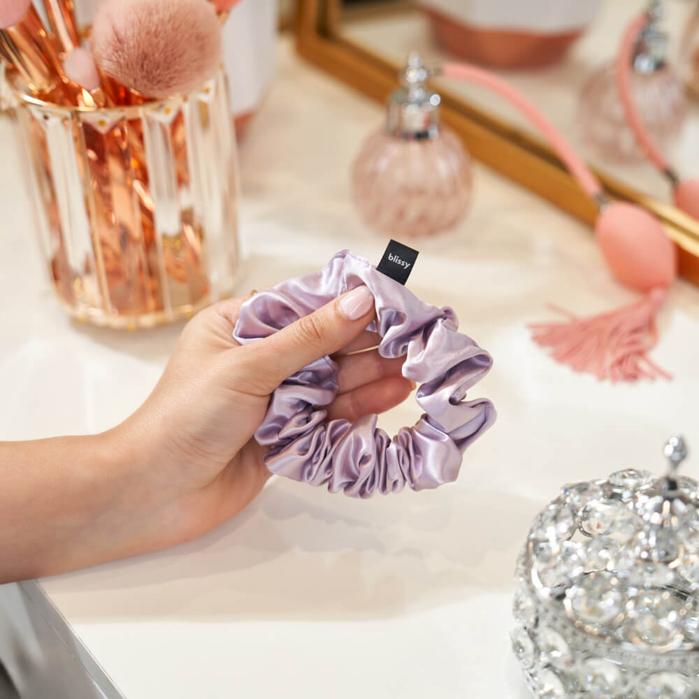 Lavender Blissy Scrunchies – Blissy Premium Silk