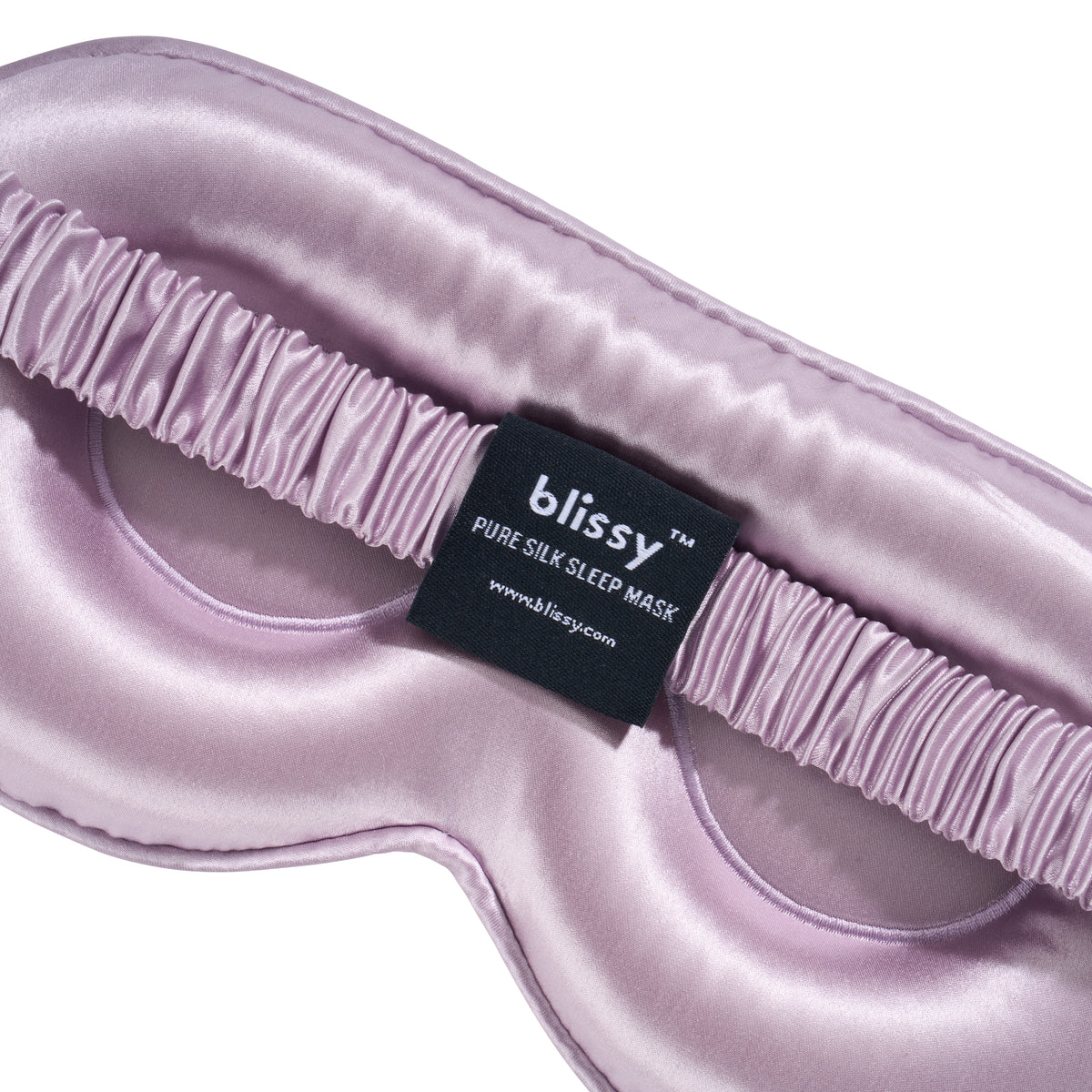 Lavender Sleep Mask Close-Up – Blissy 22 Momme Silk