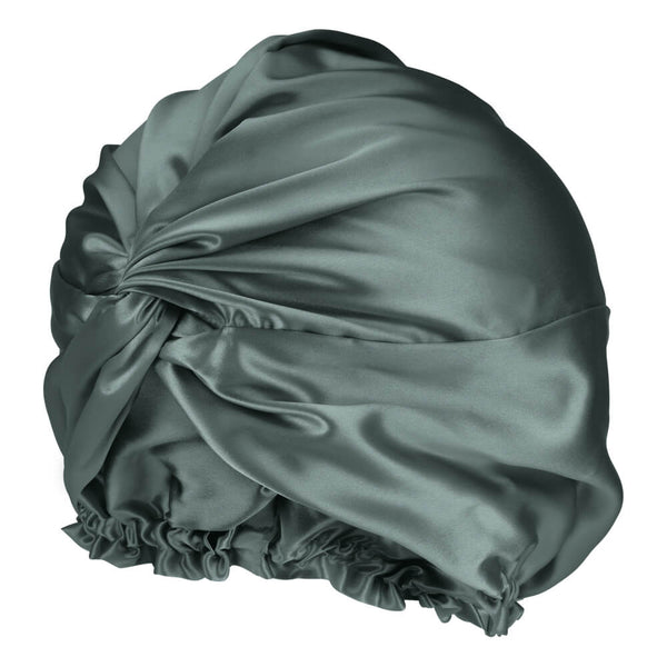Matcha Blissy Bonnet Close-Up – Blissy 22 Momme Silk