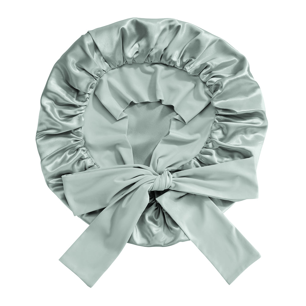 Blissy Mulberry Silk Blissy Bow Bonnet – Matcha