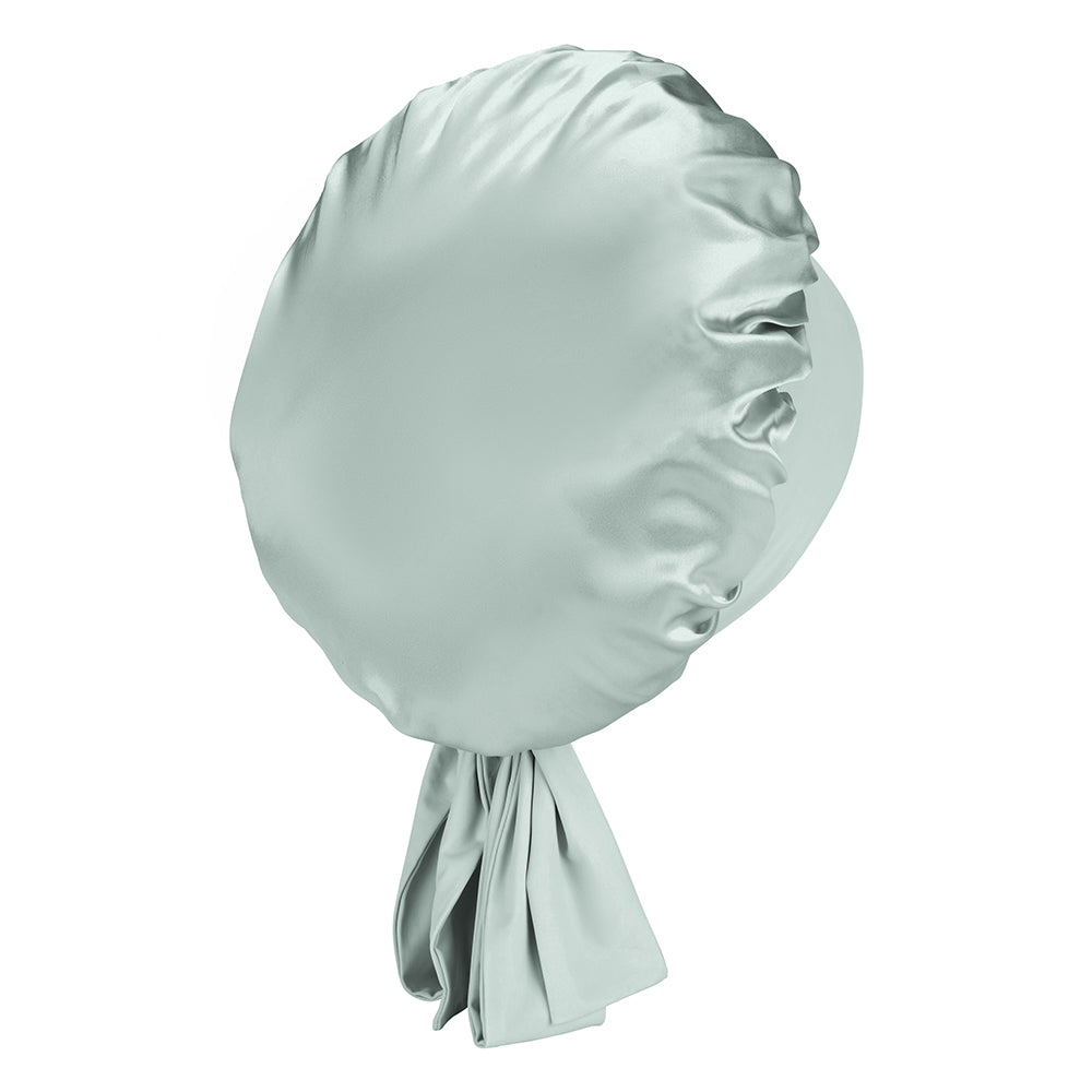 Blissy Matcha Silk Blissy Bow Bonnet Detail –