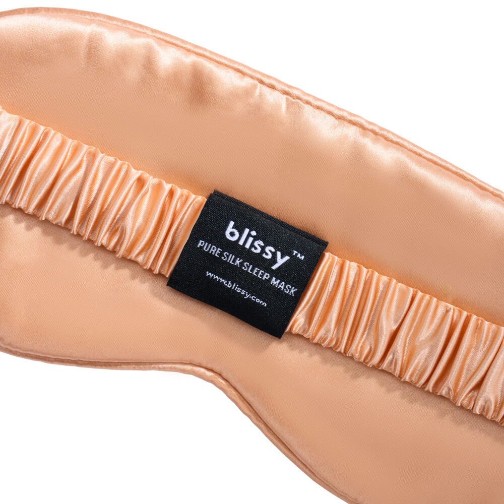 Peach Mulberry Silk Sleep Mask – Blissy