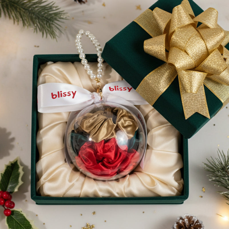 Blissy Pearl Scrunchie Ornament (3-Piece Set)