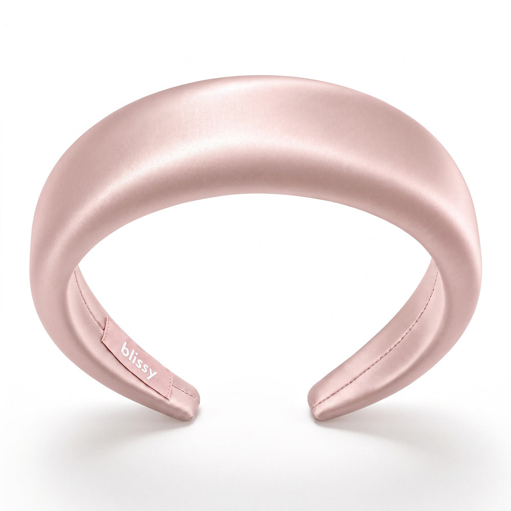Blissy Pink Hoop Headband – 22 Momme Mulberry Silk, 100% Silk