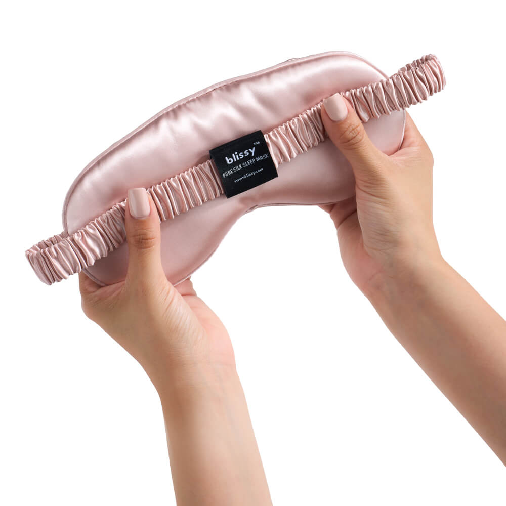 Blissy Mulberry Silk Sleep Mask – Pink
