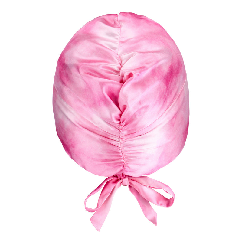 Blissy Junior Bow Bonnet - Pink Tie Dye