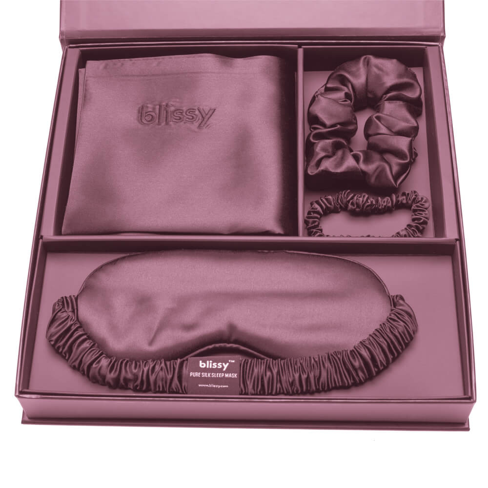 Blissy Plum Silk Blissy Dream Set Detail – Standard