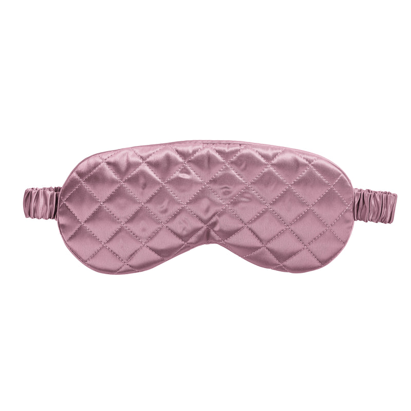 Sleep Mask - Plum - Diamond Quilted