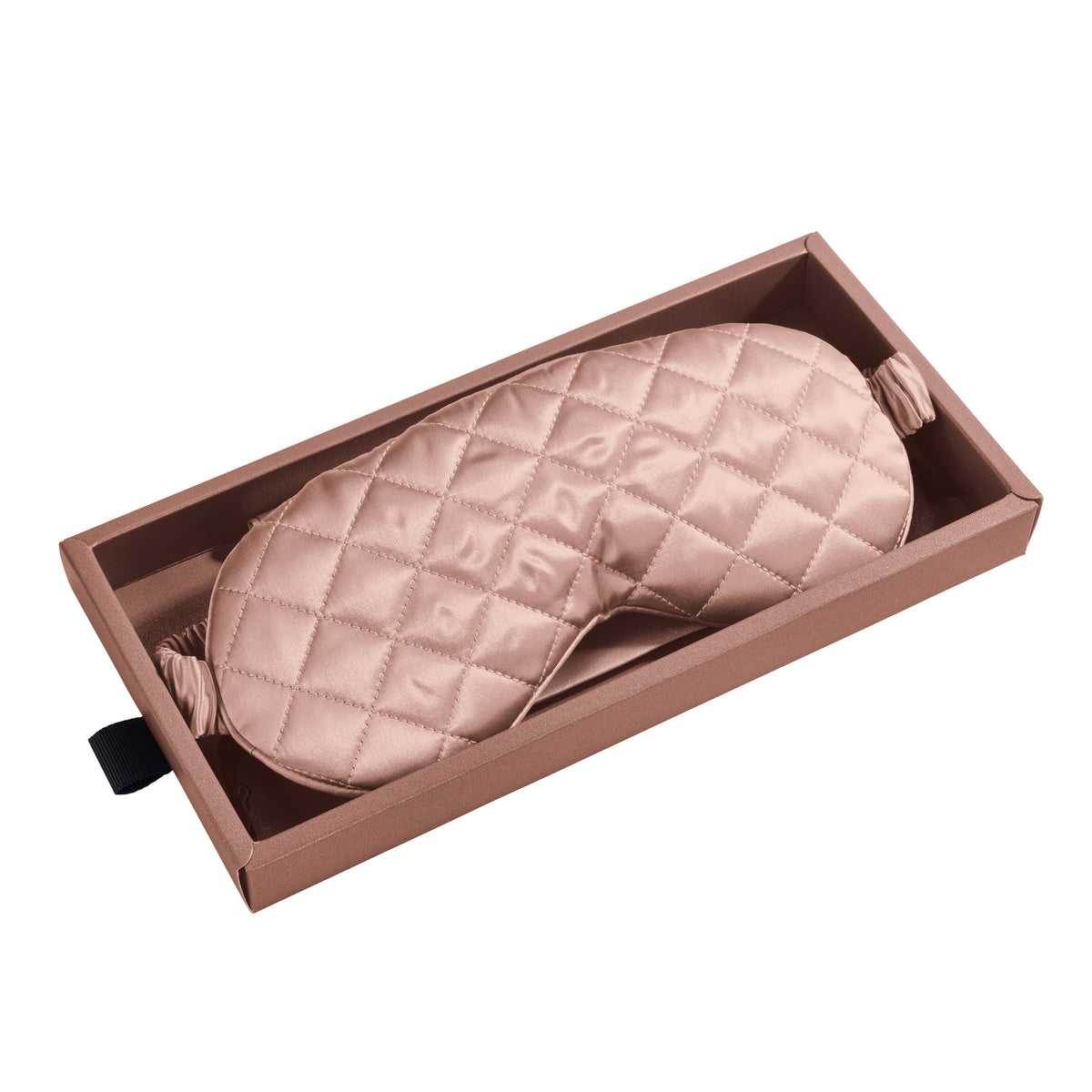 Rose Gold Sleep Mask Close-Up – Blissy 22 Momme Silk