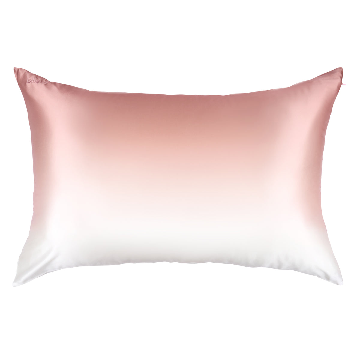 Blissy King Rose Gold Ombre Pillowcase Lifestyle – Mulberry Silk