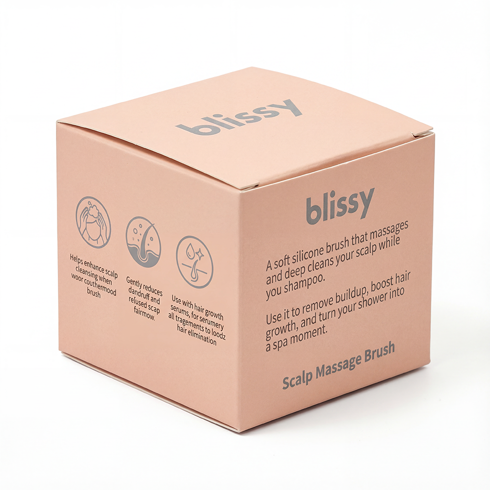 Nude Blissy Scalp Massage Brush Close-Up – Blissy 22 Momme Silk