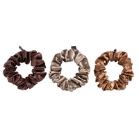 Blissy Scrunchies - Taupe, Cinnamon, Brown