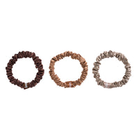 Blissy Skinny Scrunchies - Taupe, Cinnamon, Brown