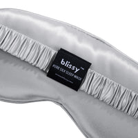 Sleep Mask - Silver - Diamond Quilted