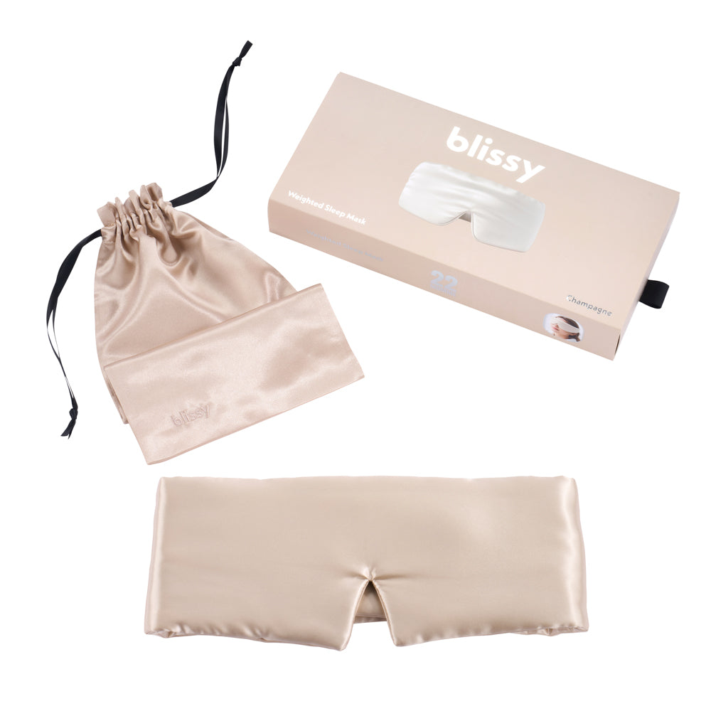 Sleep Mask - Champagne - Weighted