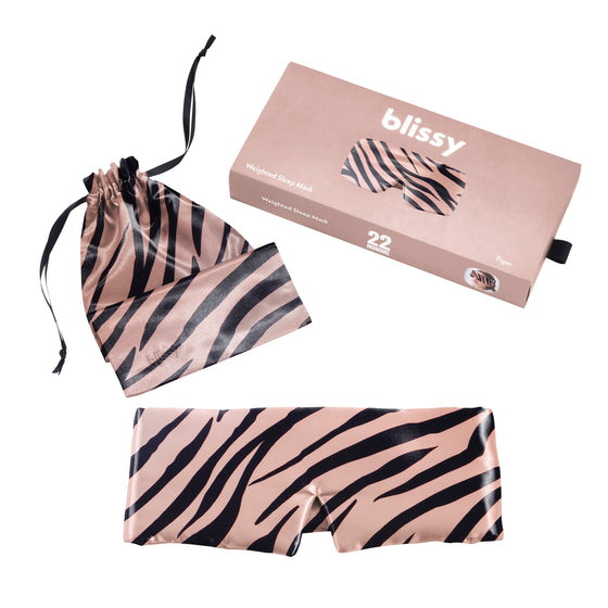 Sleep Mask - Tiger - Weighted