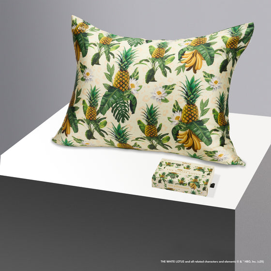 Pillowcase - White Lotus - Pineapple - Standard