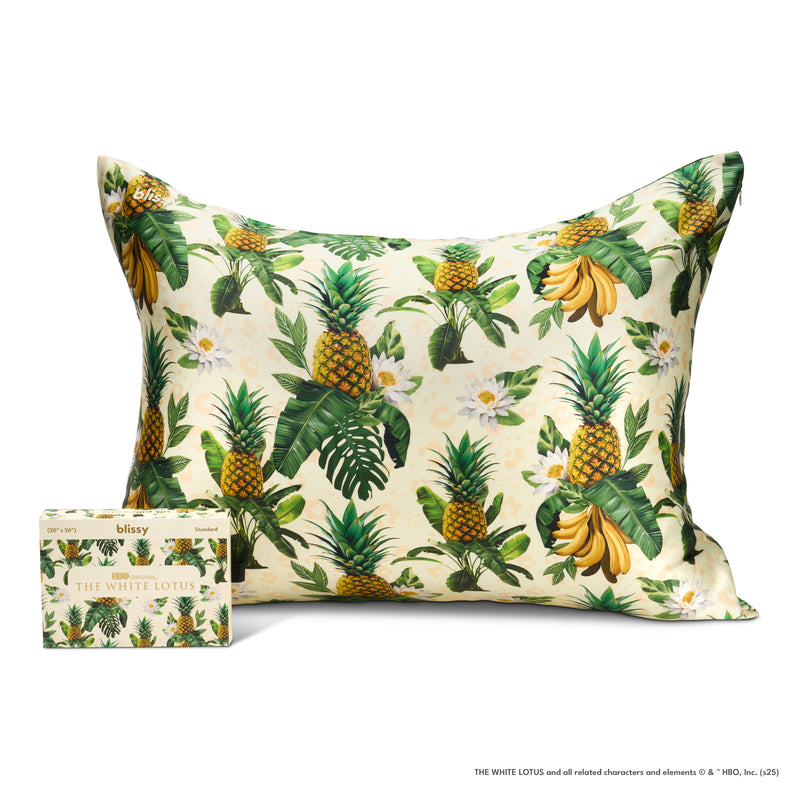 Pillowcase - White Lotus - Pineapple - King